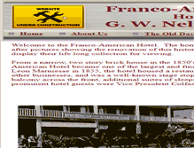 Tablet Screenshot of francoamericanhotel.com